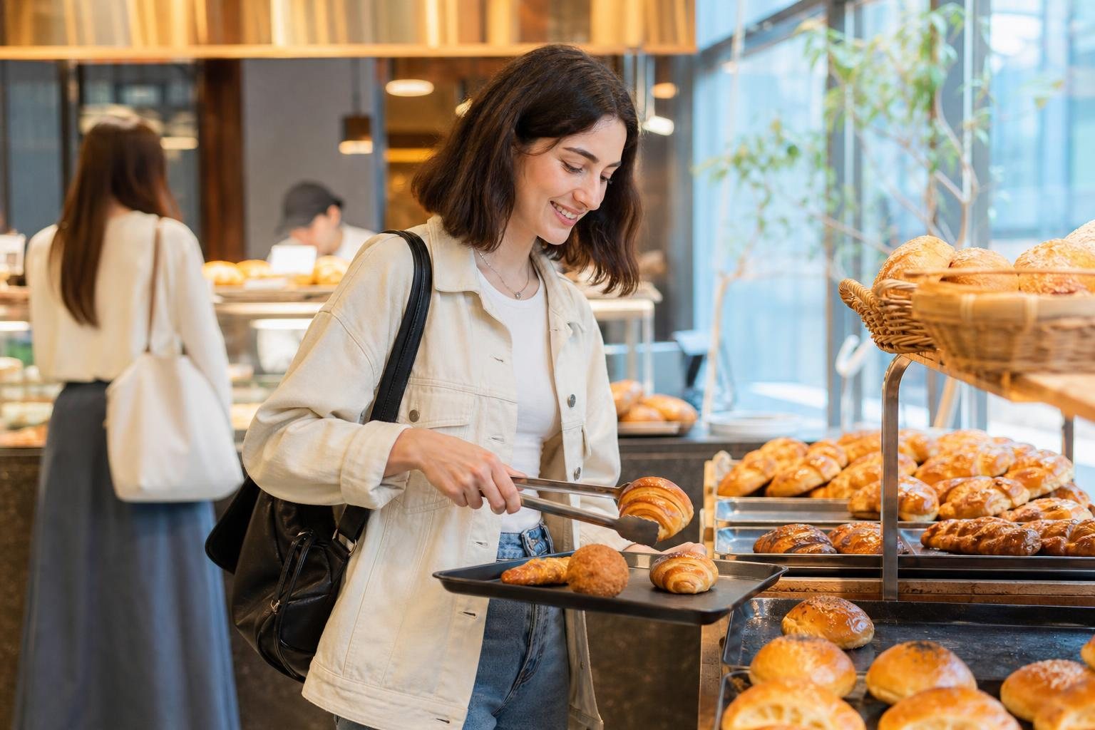 How to Order at a Korean Bakery Café: Trays, Tongs, Drinks, and Checkout